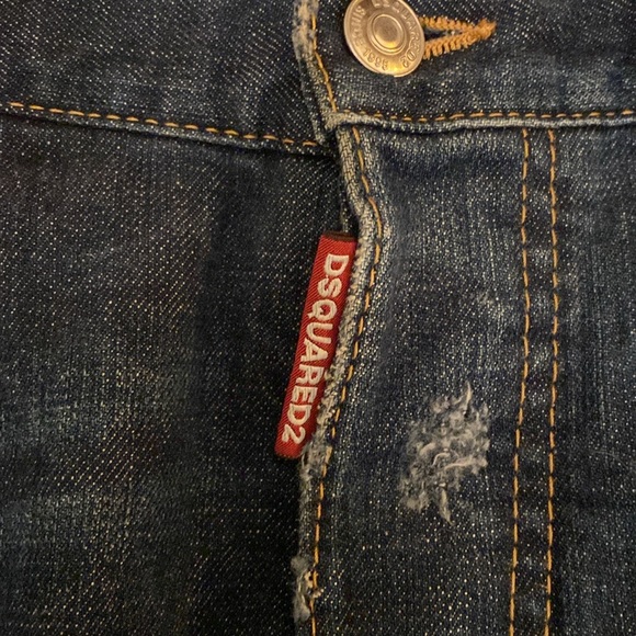 DSquared denim, never worn. Roll up the cuff to show the writing Wild 2 Ride - Picture 2 of 6